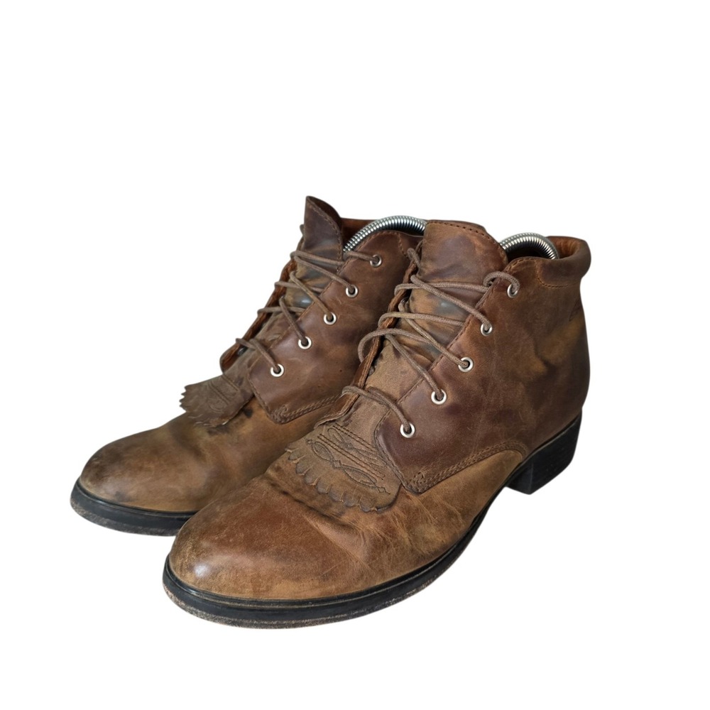 Ariat Heritage Lacer II Womens 10B Brown Leather Western Lace Up Boots 10002147